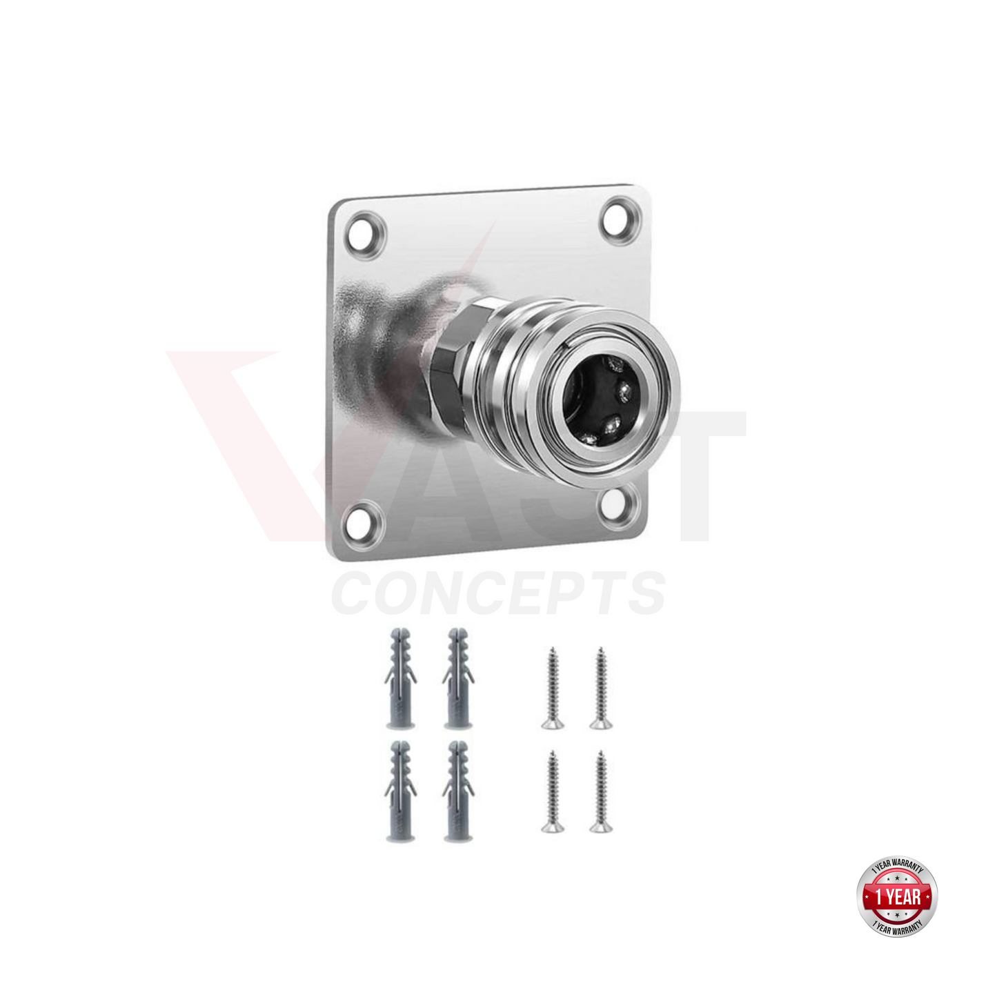 Quick-Release Stainless Steel Locking Foam Cannon & Air Tool Holder