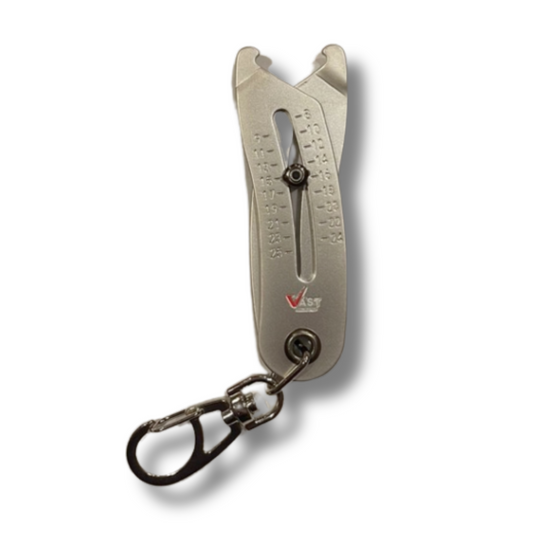 Bolt Head Gauge Sizer Keychain