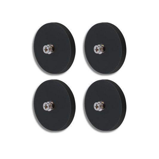 Rubber Coated Neodymium Threaded Magnets Kit with Screws