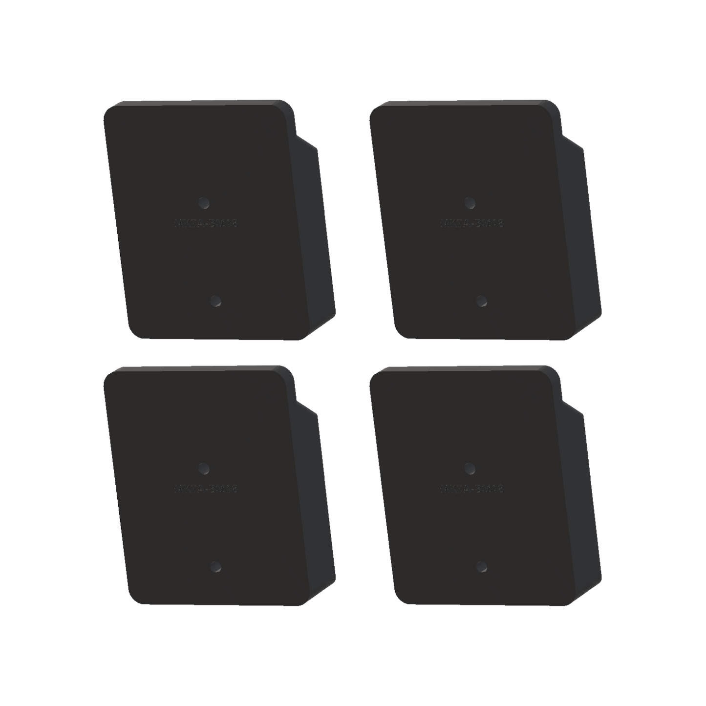 Makita 18V Lockable Battery Mount - Black (4 Pack)