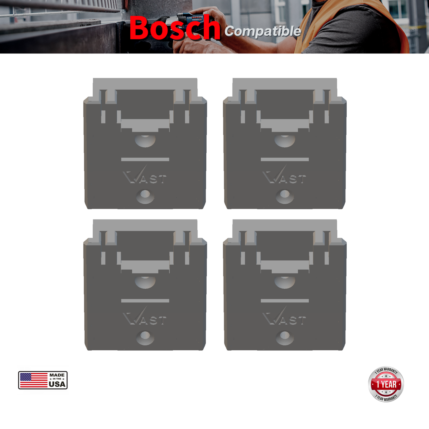 Bosch 18V Tool Mount | Tool Holder (4 Pack)