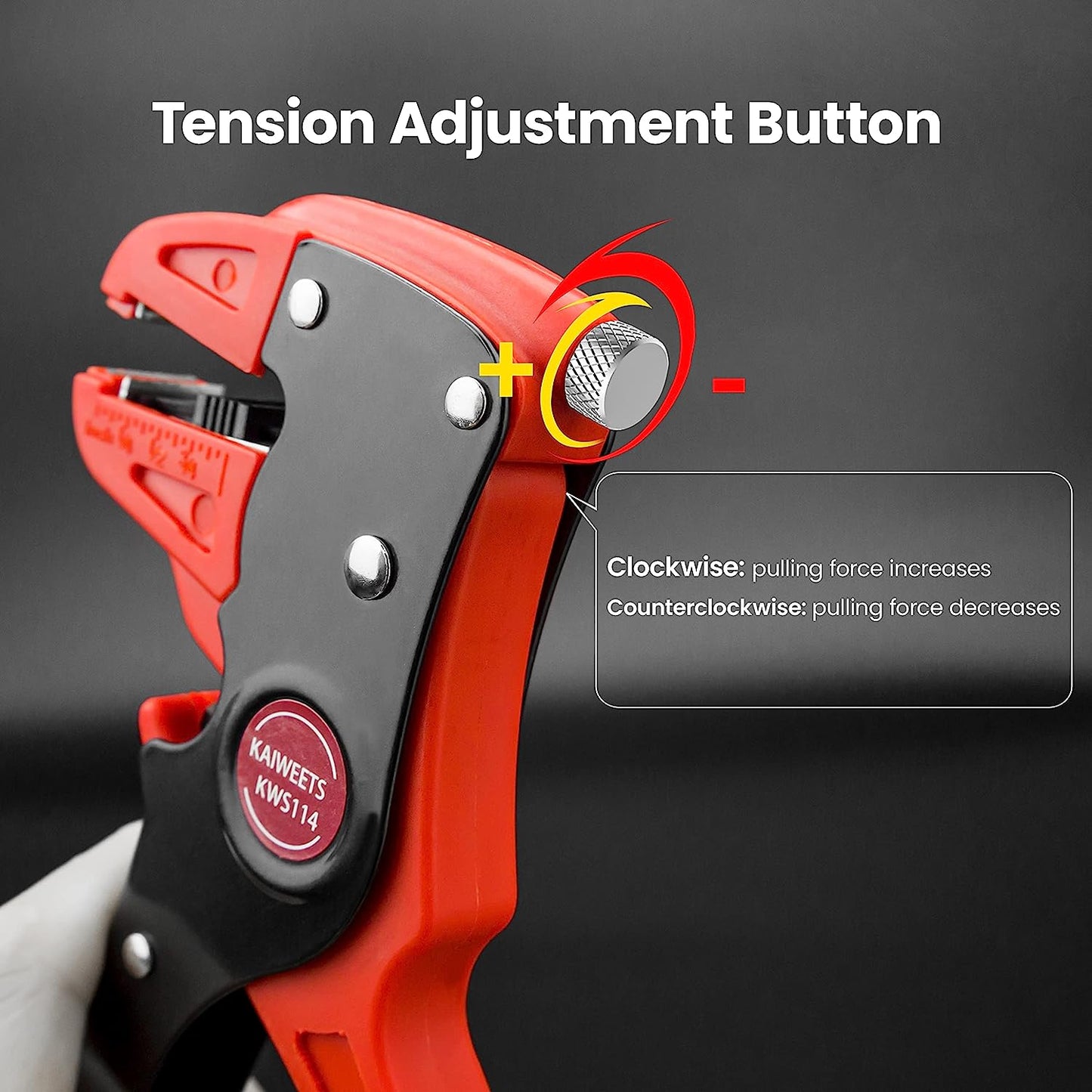 Heavy Duty Tight Reach Self-Adjusting Wire Stripper | Wire Stripper & Cutter | Wire Quick-Stripper