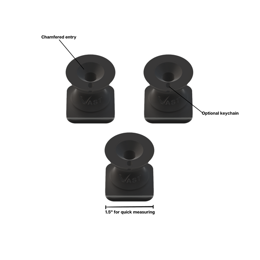 Vast Concepts™ Multi-Purpose 1.5 Inch Screw Guide for Wood & Decking Screws - Black (3 Pack)