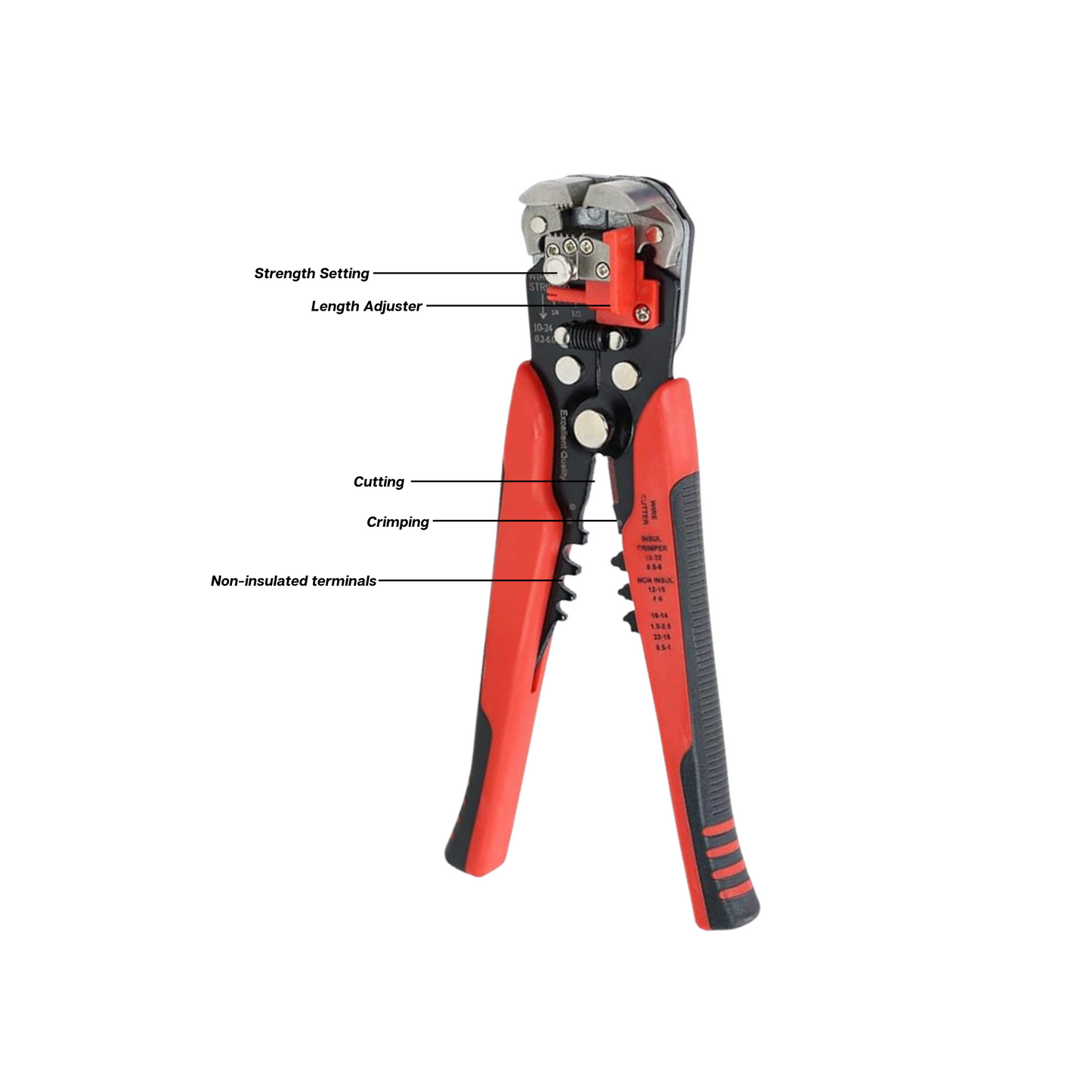 Heavy Duty Self-Adjusting Wire Stripper and Cutter | Automatic Wire Stripper | Wire Quick-Stripper
