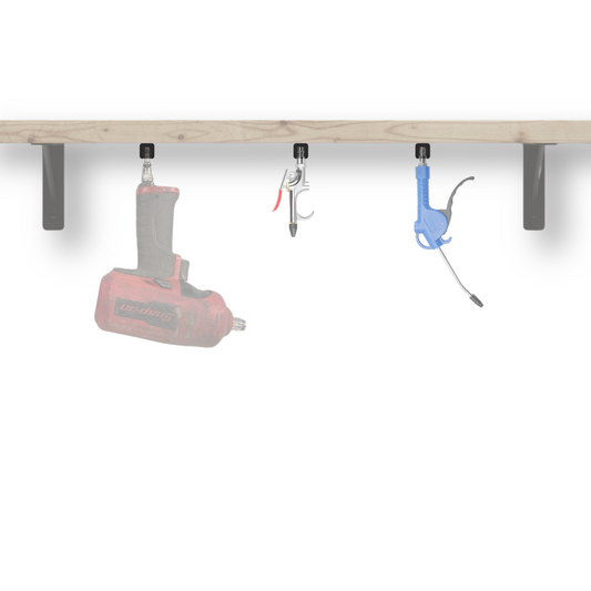 Magnetic Pneumatic Air Tool Holders Shelf Style (5 Pack)