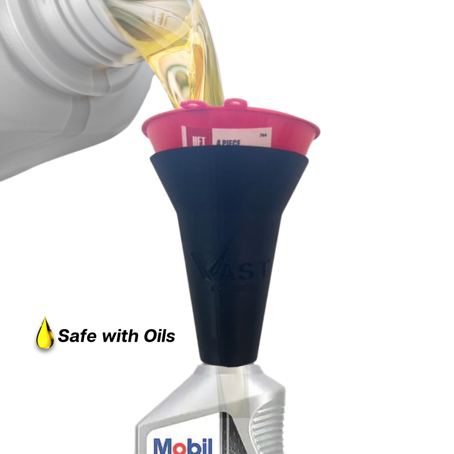 Universal Draining Fluid Funnel Holder