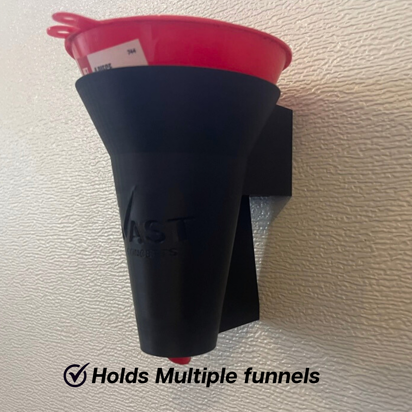 Universal Draining Fluid Funnel Holder