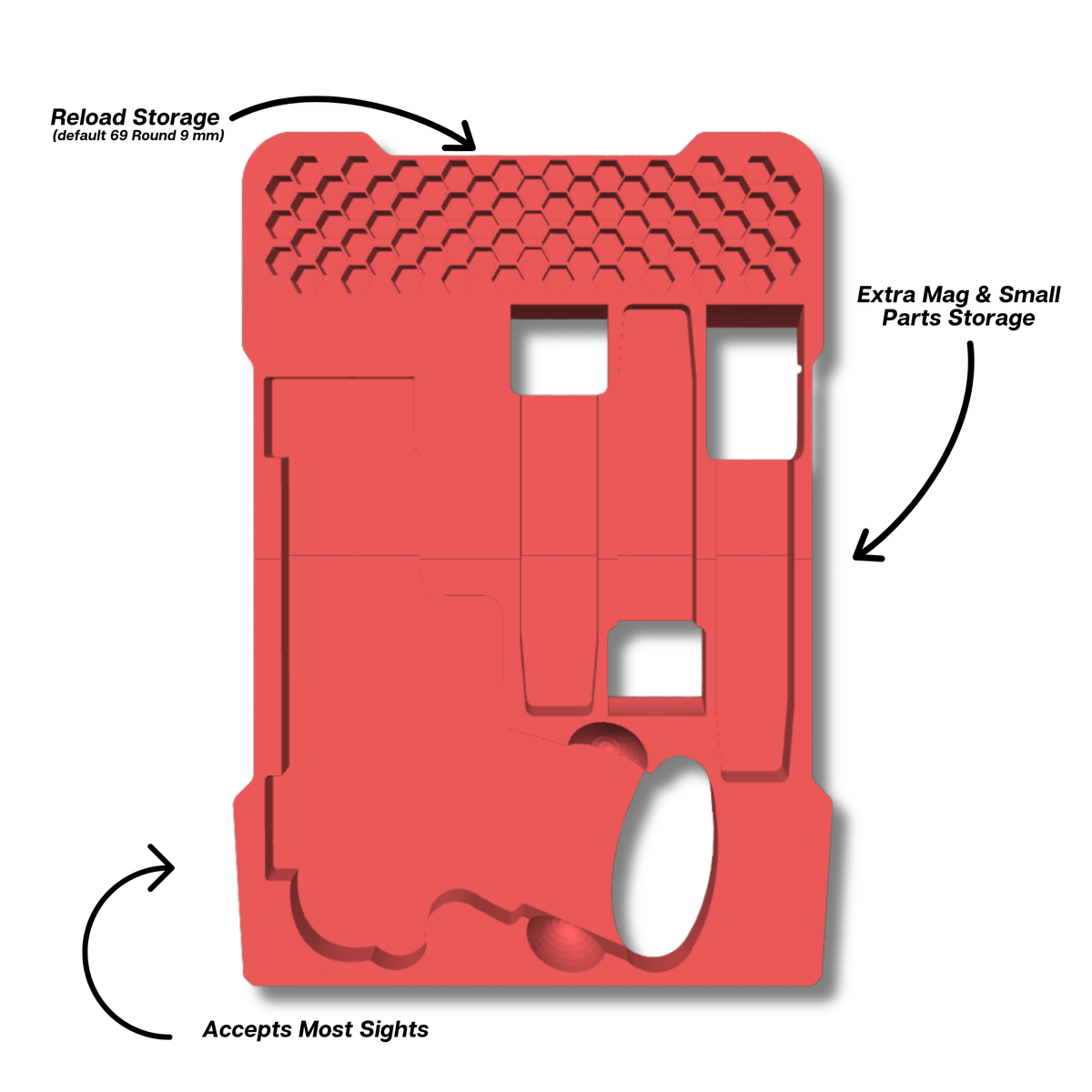 2011 Pistol Insert for Milwaukee PACKOUT Slim Organizer (48-22-8436) – Ranger Pro