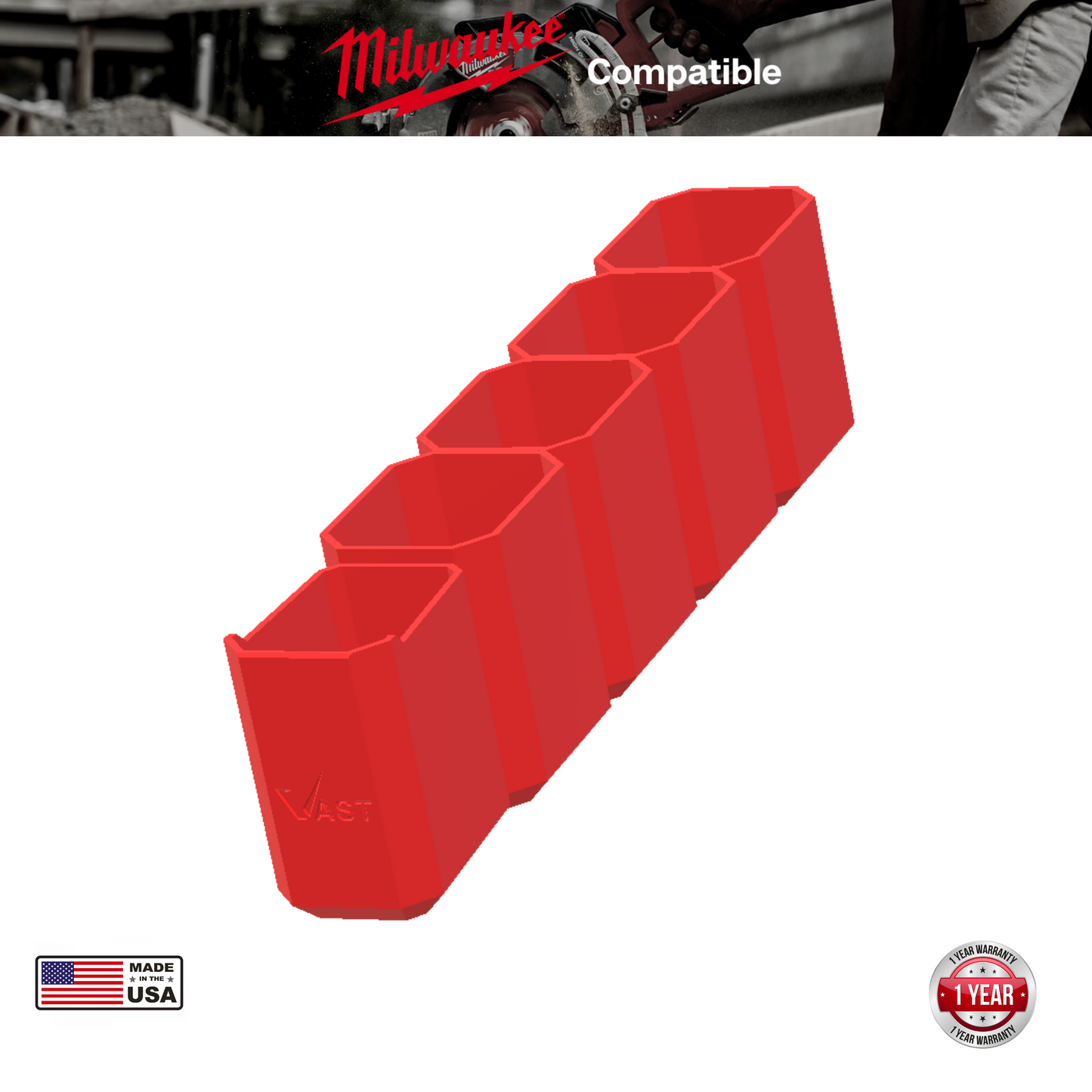 Milwaukee PACKOUT 11 Compartment Middle Bin Kit - 5 Bin