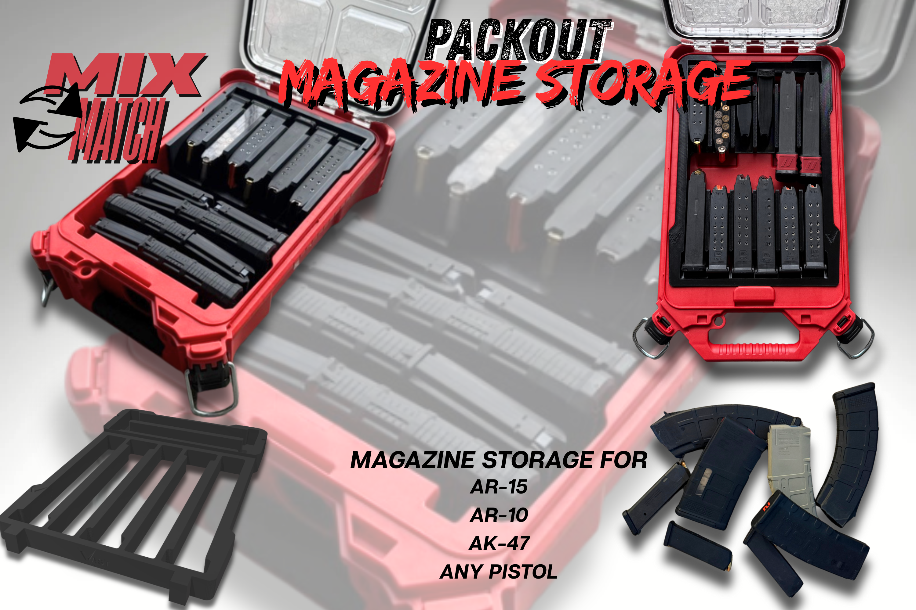 RANGER PRO Magazine Inserts for Milwaukee PACKOUT | Vast Concepts