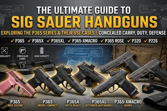 SIG Sauer Pistol Comparison: P365 Family, P320, P226, and P229 — Which Is Right for You?