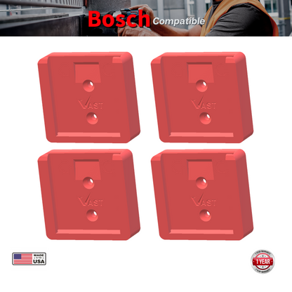 Red Bosch battery mount