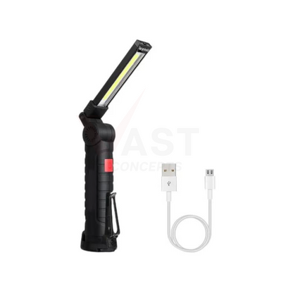 Magnetic Folding Li-Ion Work Light | Mechanic Light | Swirl Finder Flashlight