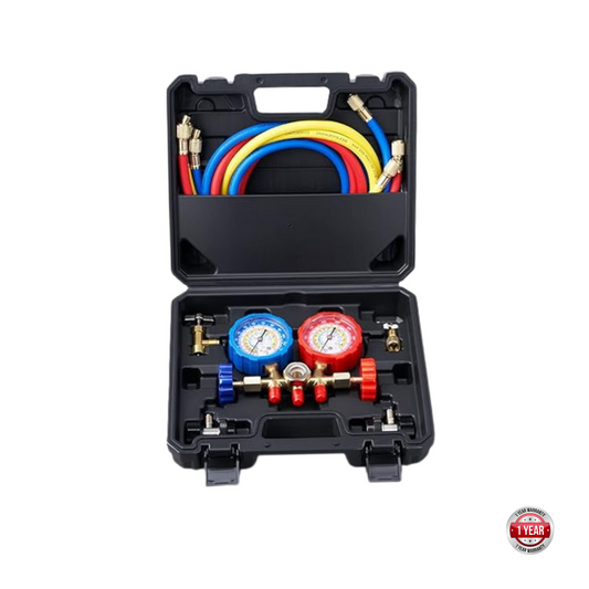 R134A Manifold Gauge Set with 5ft. Hoses & Hardware