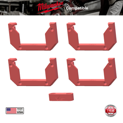 Milwaukee Packout Female Lockable V2 Mount  w/ Locking Block (4 Pack)