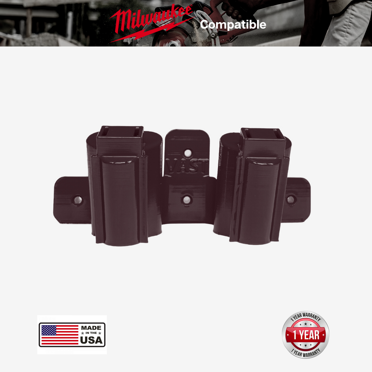 Milwaukee Double Angled M12 Tool Mount | Tool Holder