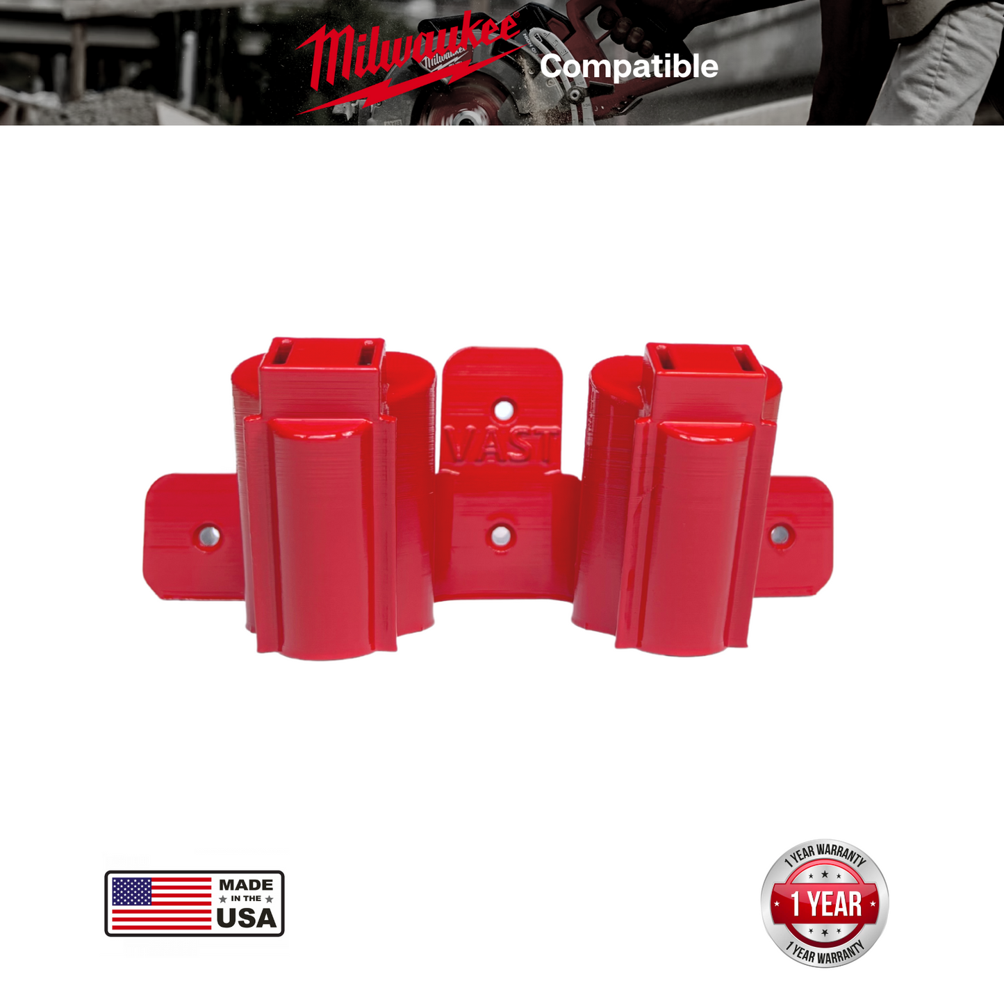 Milwaukee Double Angled M12 Tool Mount | Tool Holder