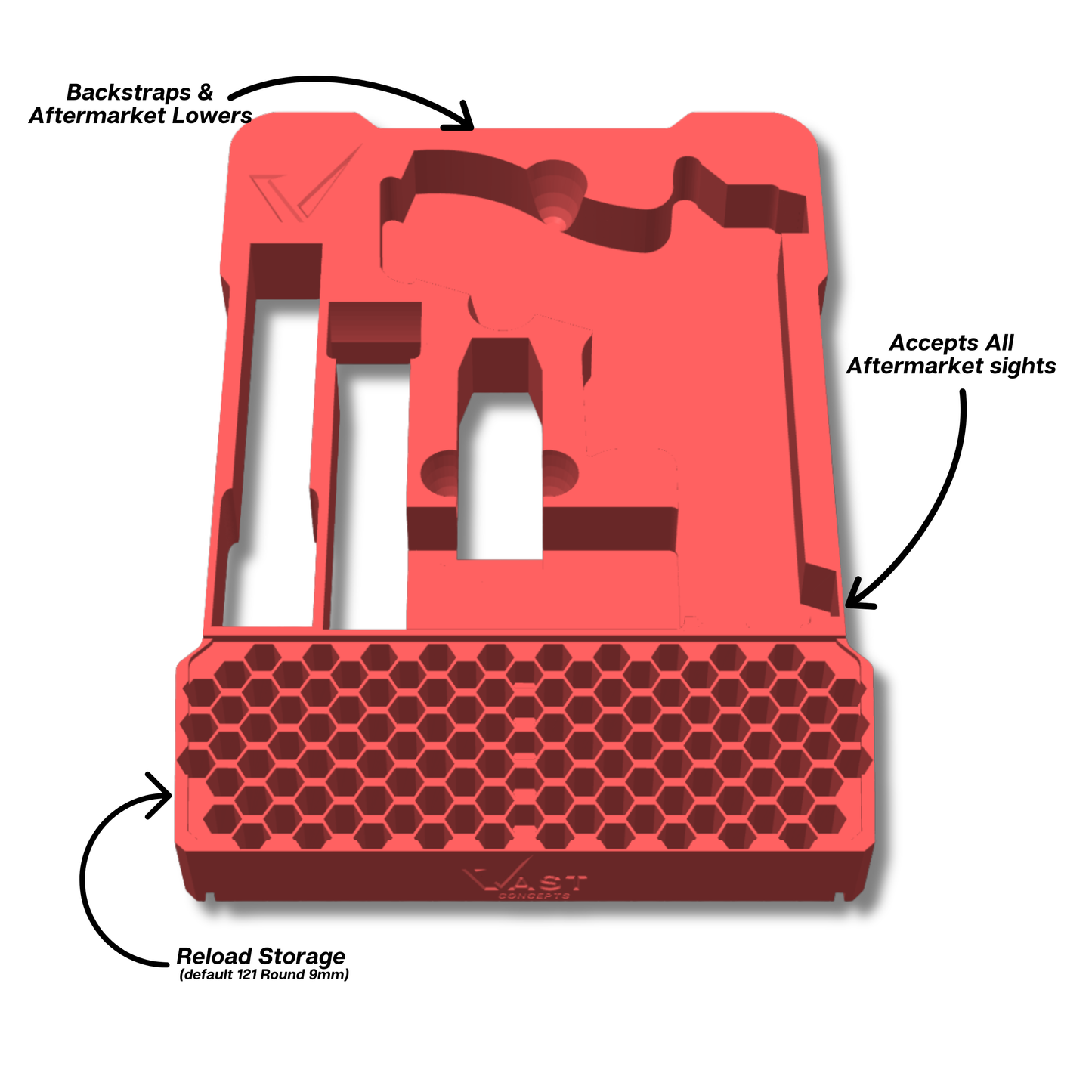 Glock Ranger Pro Insert for Milwaukee PACKOUT Low-Profile Compact Organizer