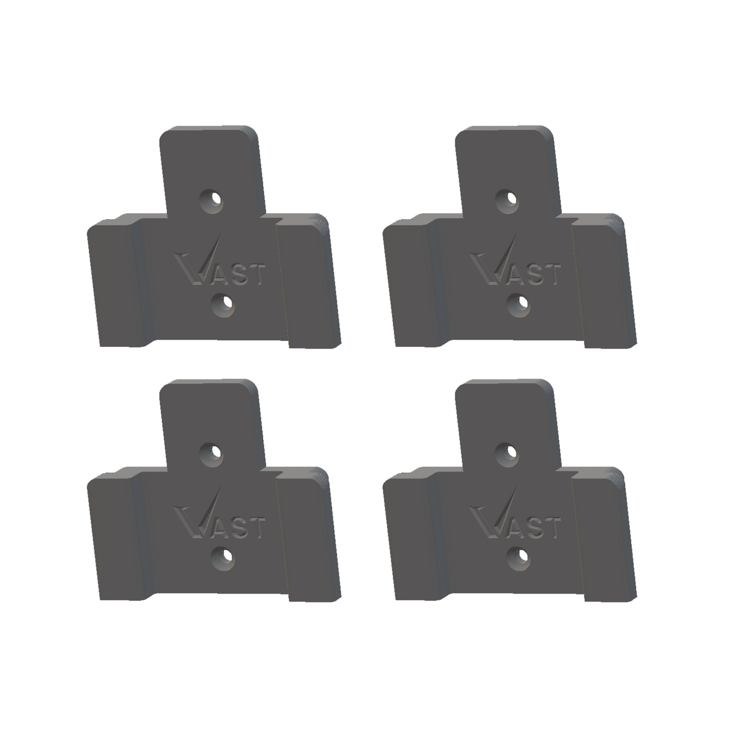 Ego 56V Battery Mount - Black Or Gray (4 Pack)