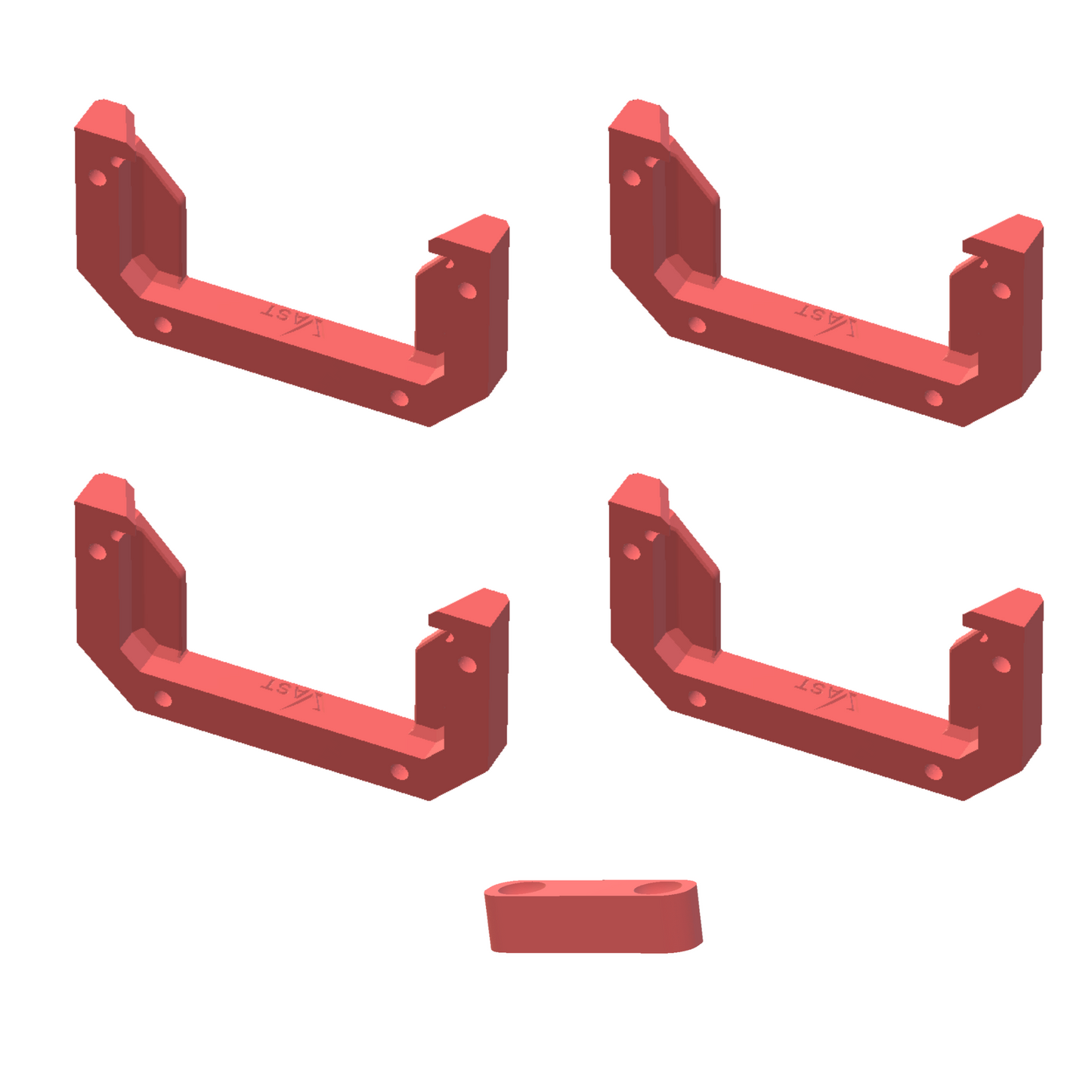 Milwaukee Packout Female Lockable V2 Mount  w/ Locking Block (4 Pack)