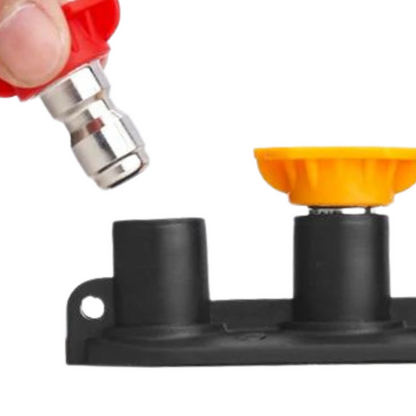 Flexible Universal Power Washer Spray Tips Holder | Pressure Nozzle Holder - Black