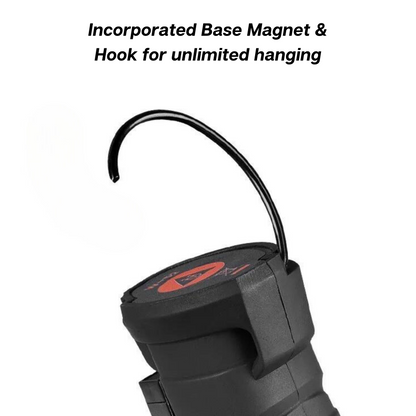 Magnetic Folding Li-Ion Work Light | Mechanic Light | Swirl Finder Flashlight