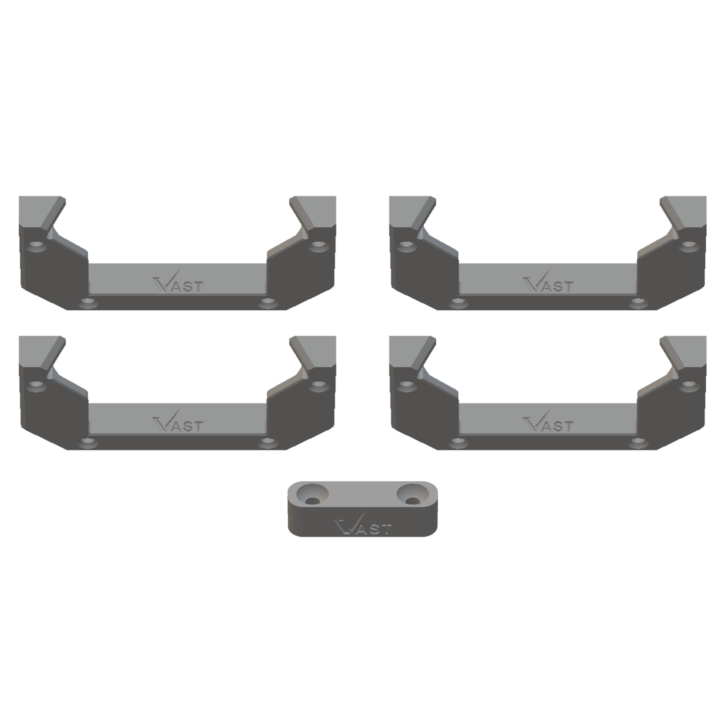 Milwaukee Packout Female Lockable V2 Mount  w/ Locking Block (4 Pack)