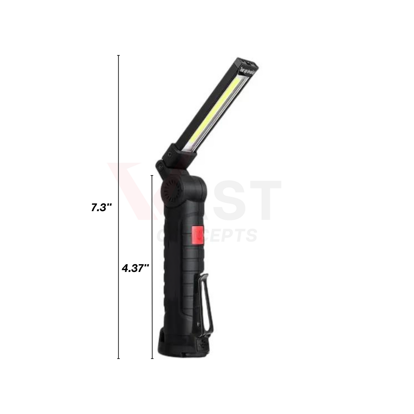 Magnetic Folding Li-Ion Work Light | Mechanic Light | Swirl Finder Flashlight