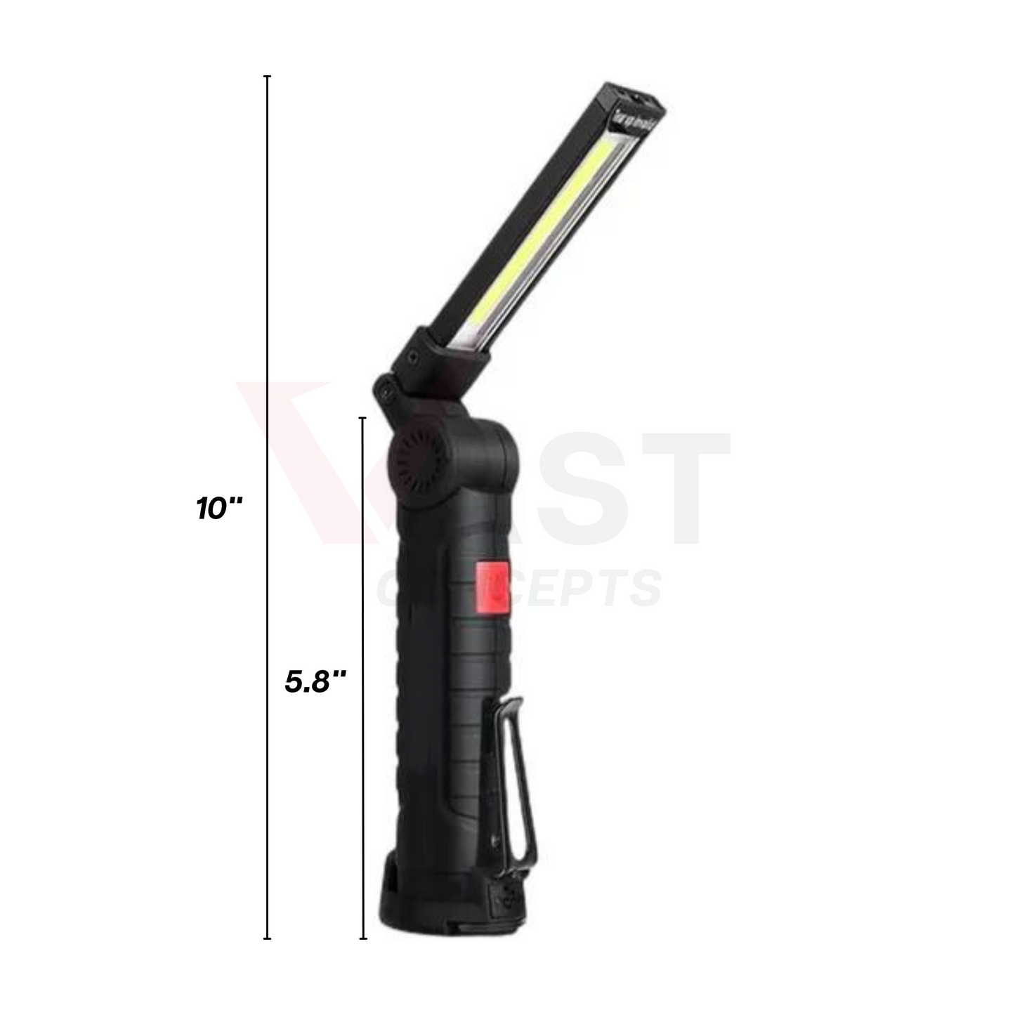 Magnetic Folding Li-Ion Work Light | Mechanic Light | Swirl Finder Flashlight