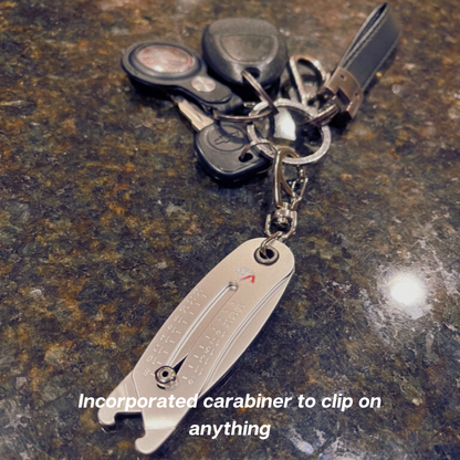 Bolt Head Gauge Sizer Keychain