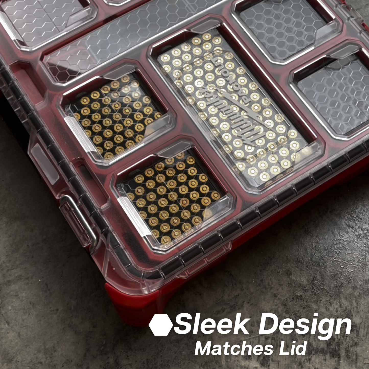 Long Ammo Insert for Milwaukee PACKOUT SLIM Organizers | PACKOUT RANGER PRO