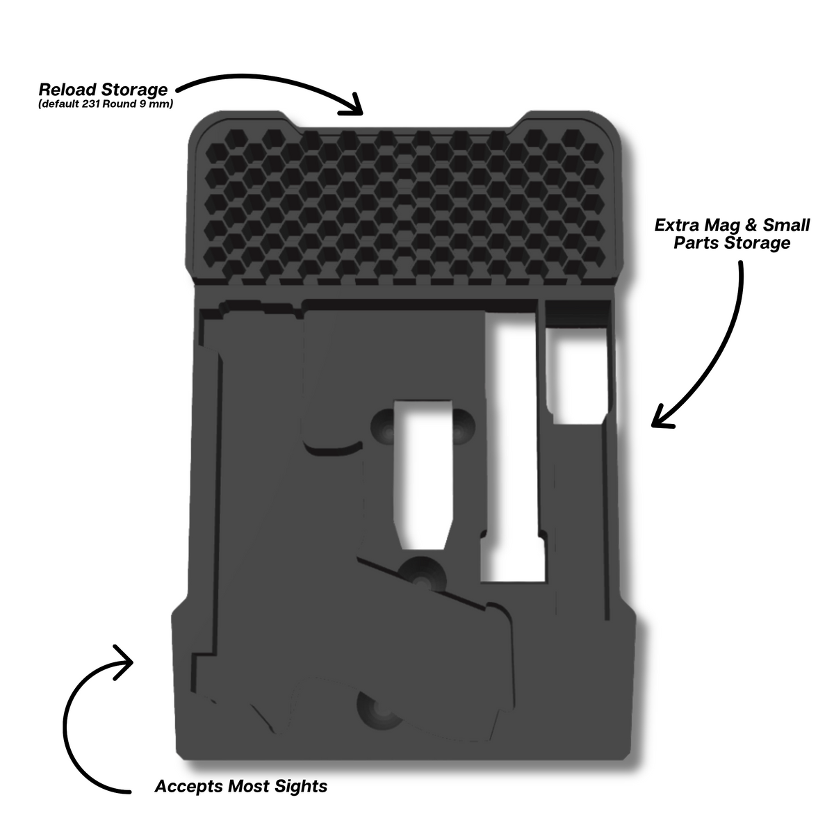 Glock Ranger Pro Insert for Milwaukee PACKOUT Low-Profile Compact Organizer