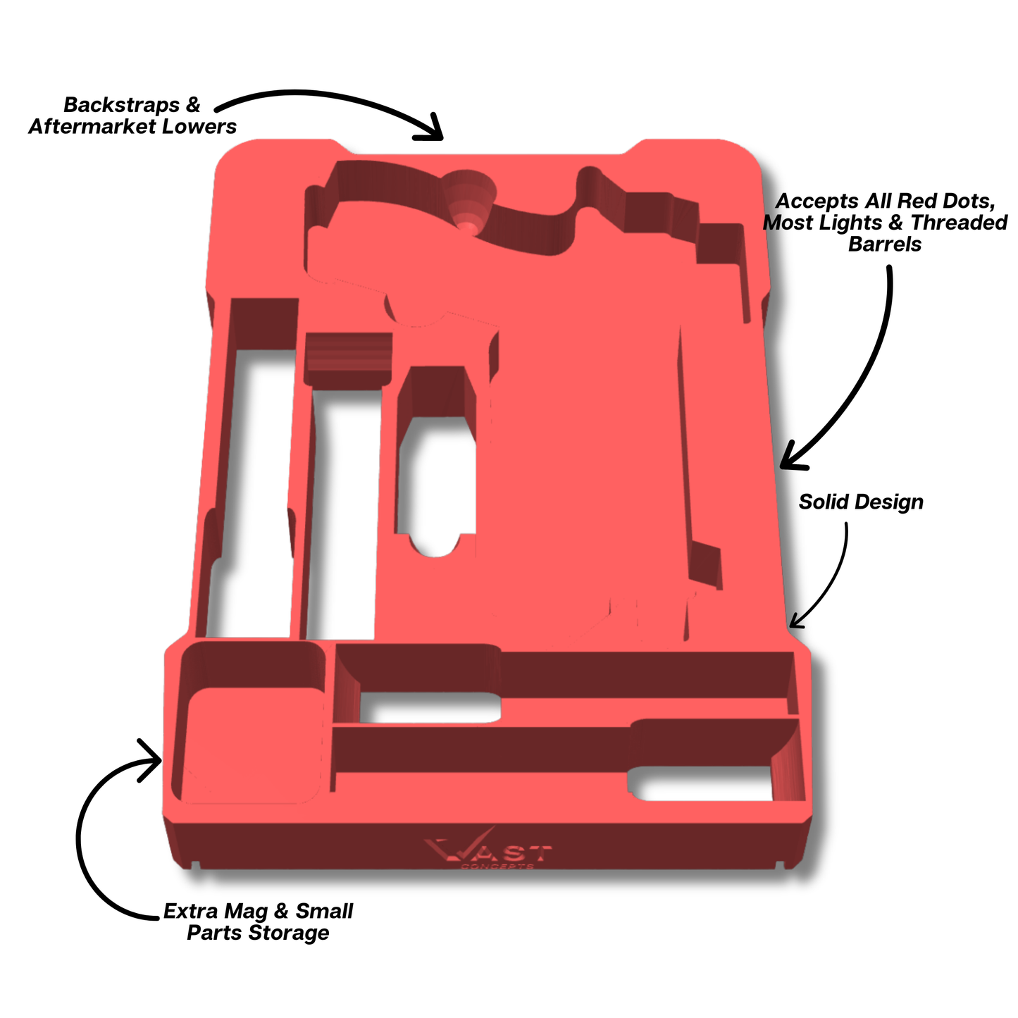 Glock Ranger Pro Insert for Milwaukee PACKOUT Low-Profile Compact Organizer