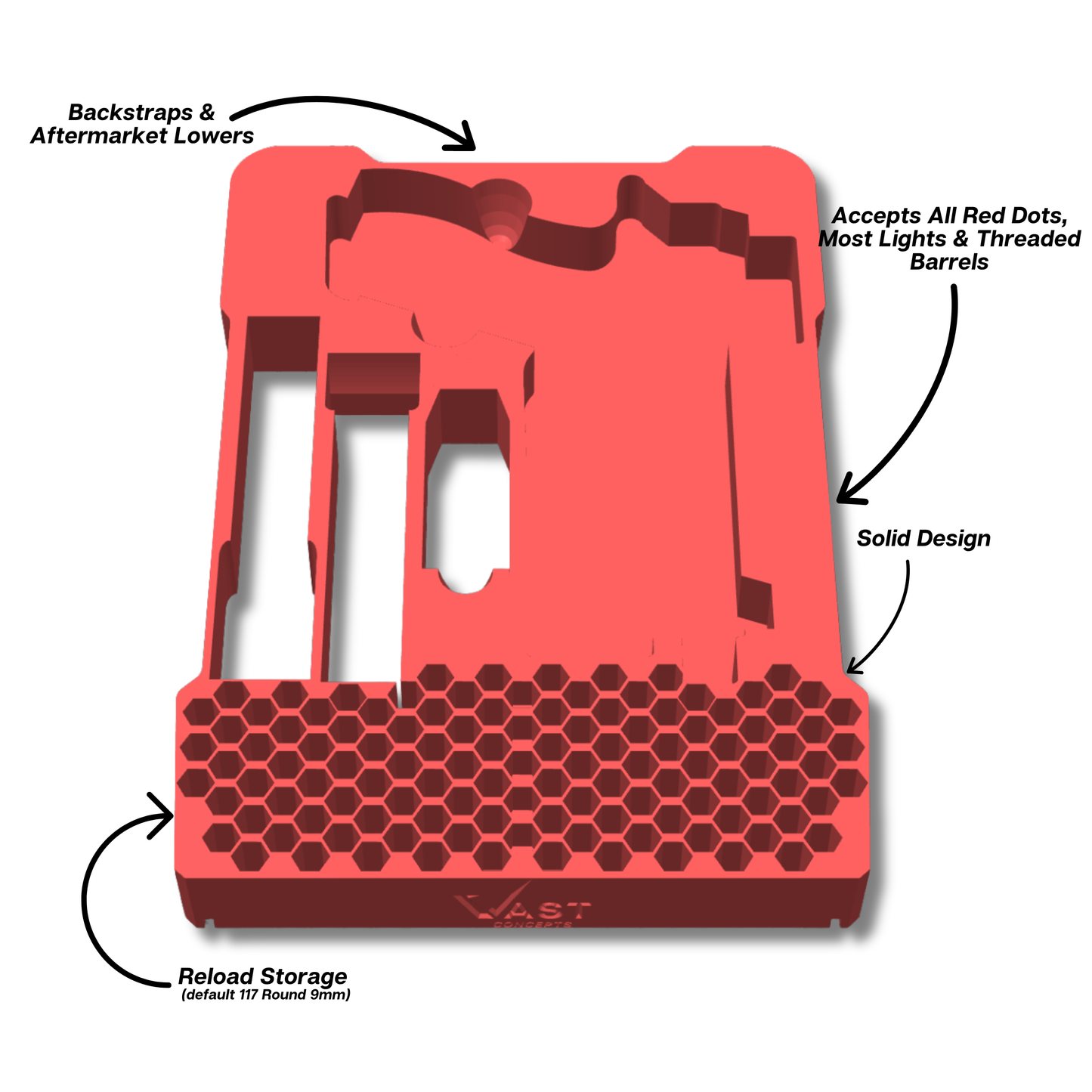 Glock Ranger Pro Insert for Milwaukee PACKOUT Low-Profile Compact Organizer
