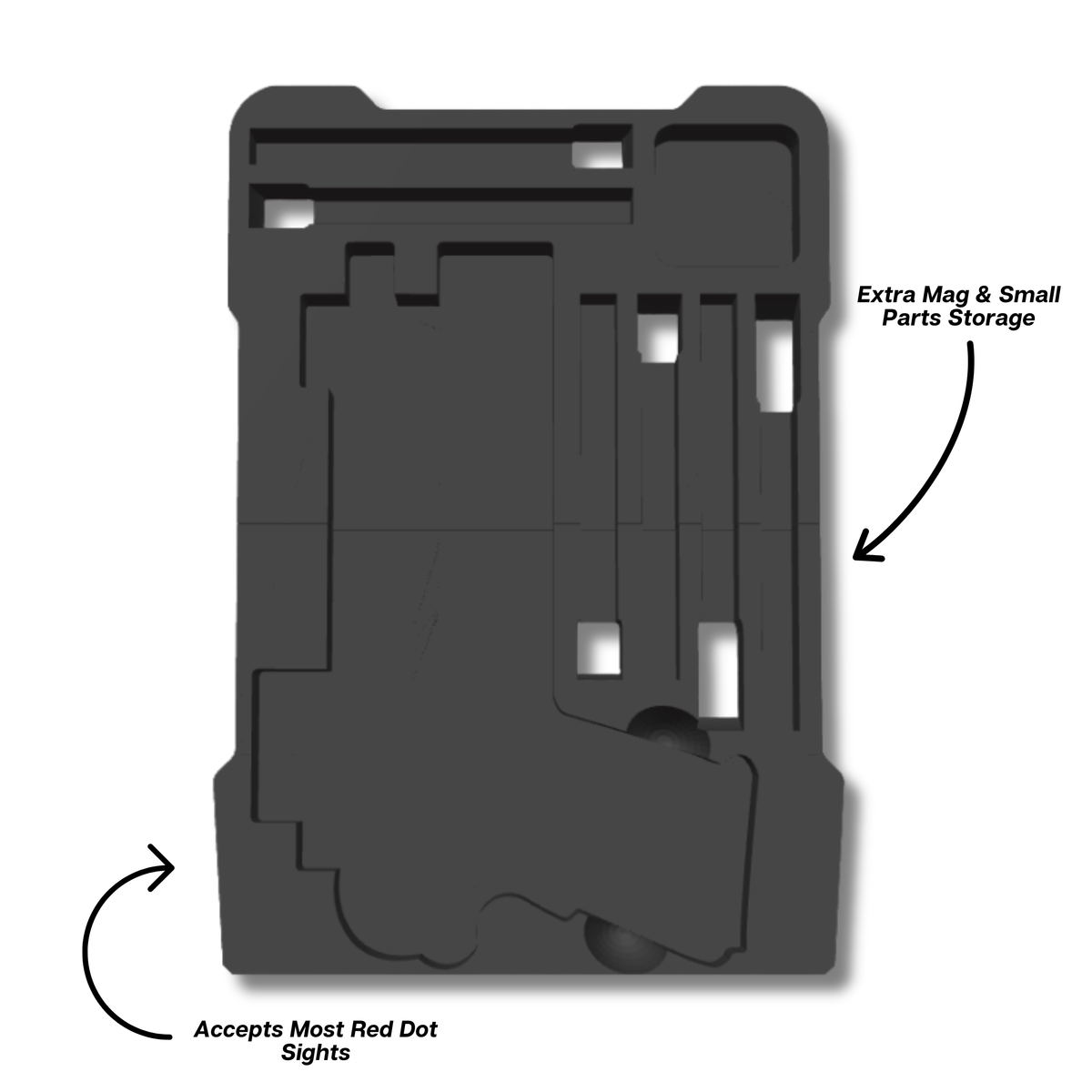 1911 Pistol Insert for Milwaukee PACKOUT Slim Organizer (48-22-8436) – Ranger Pro