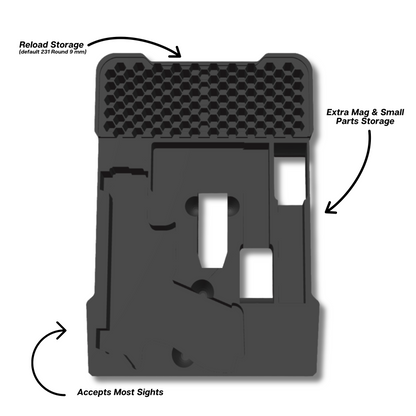 Glock Ranger Pro Insert for Milwaukee PACKOUT Low-Profile Compact Organizer