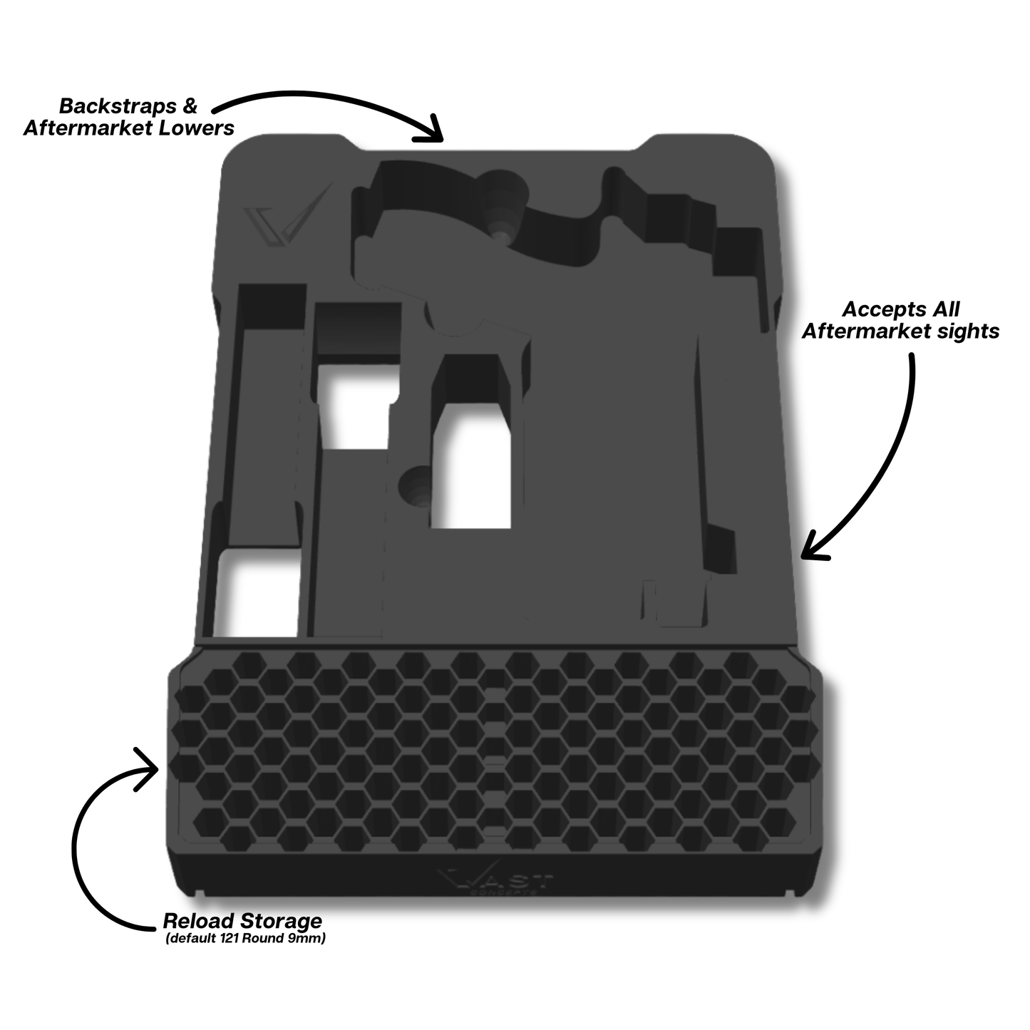 Glock Ranger Pro Insert for Milwaukee PACKOUT Low-Profile Compact Organizer
