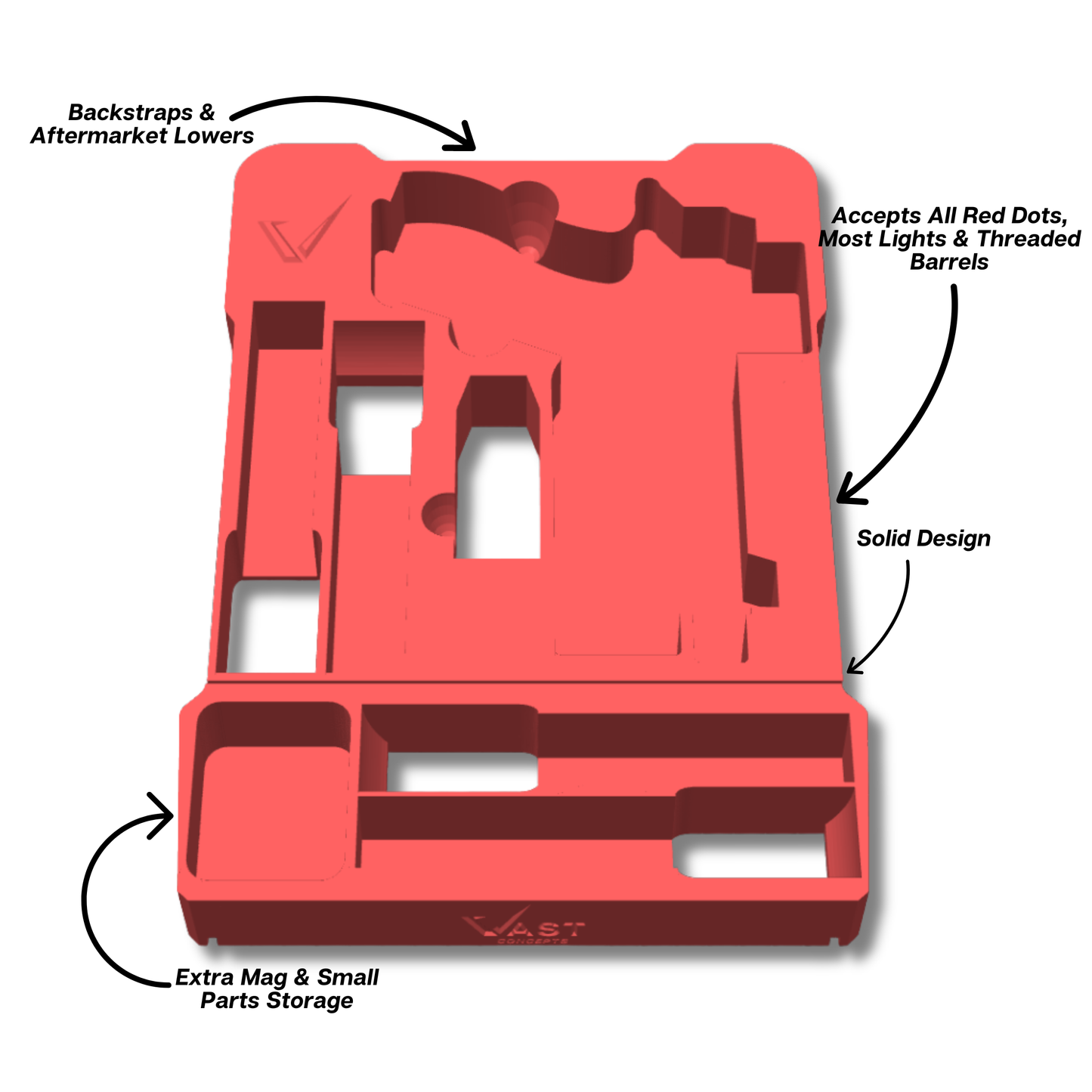 Glock Ranger Pro Insert for Milwaukee PACKOUT Low-Profile Compact Organizer