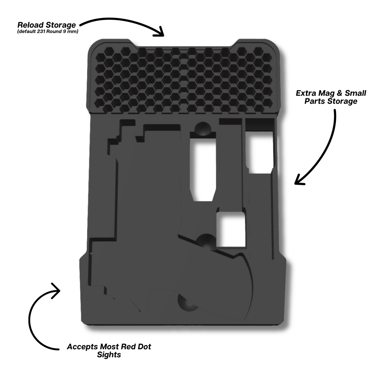 Glock Ranger Pro Insert for Milwaukee PACKOUT Low-Profile Compact Organizer