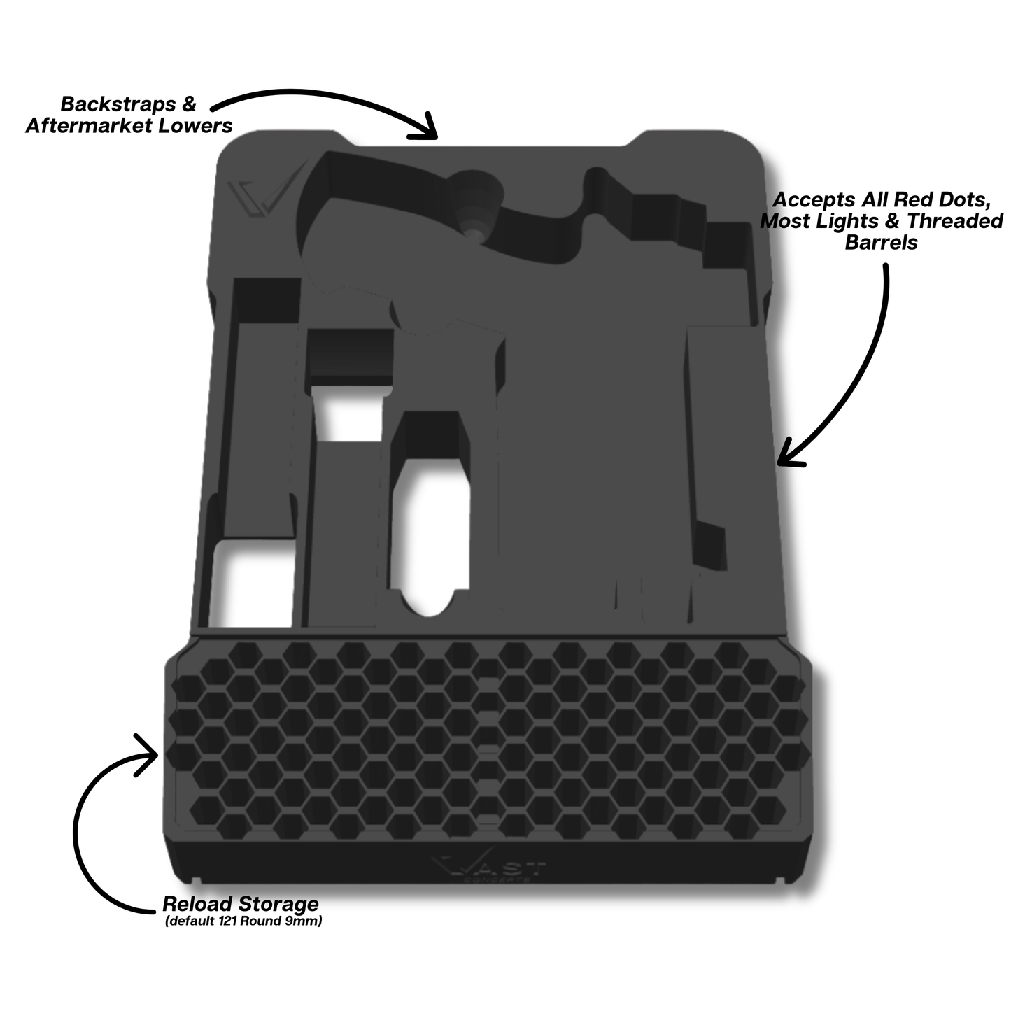Glock Ranger Pro Insert for Milwaukee PACKOUT Low-Profile Compact Organizer