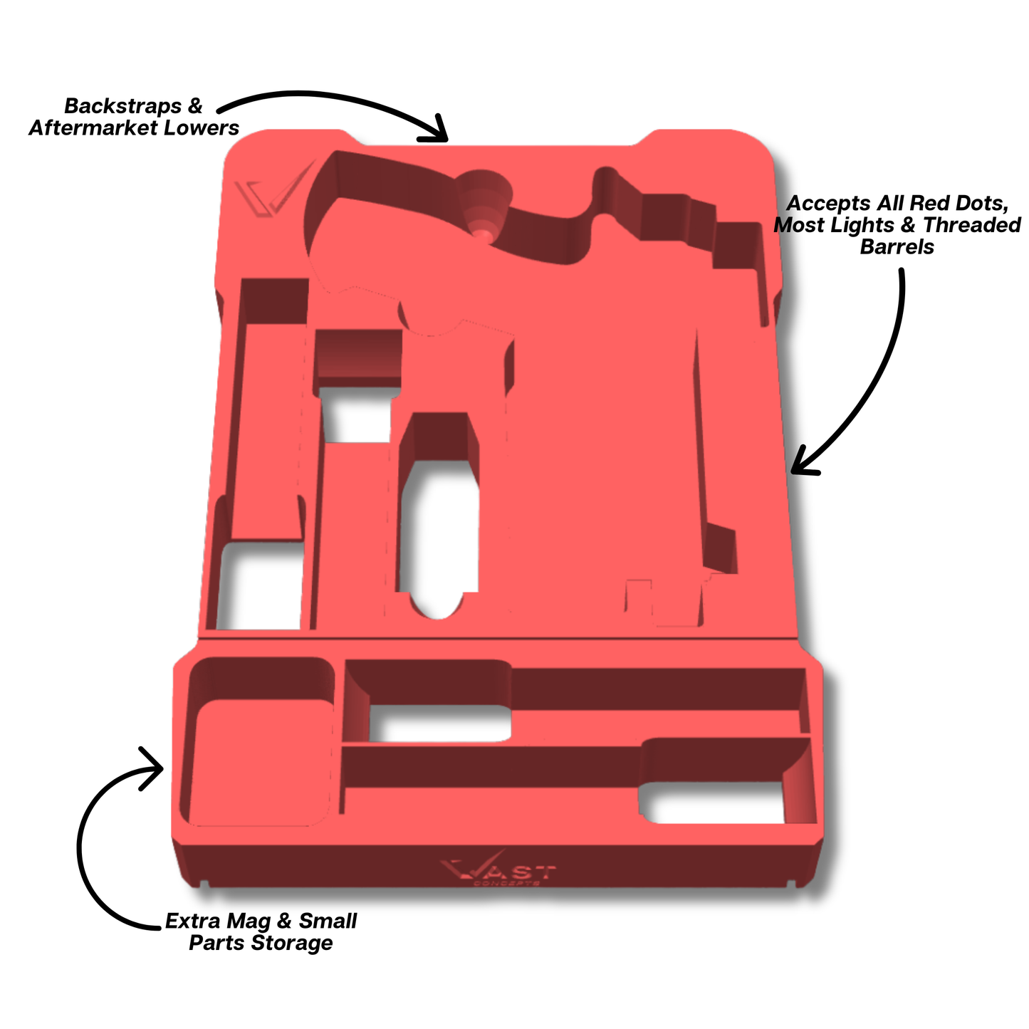 Glock Ranger Pro Insert for Milwaukee PACKOUT Low-Profile Compact Organizer