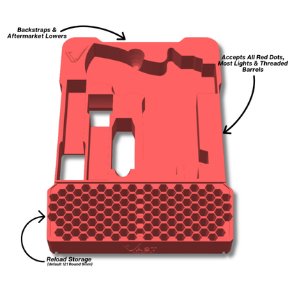 Glock Ranger Pro Insert for Milwaukee PACKOUT Low-Profile Compact Organizer
