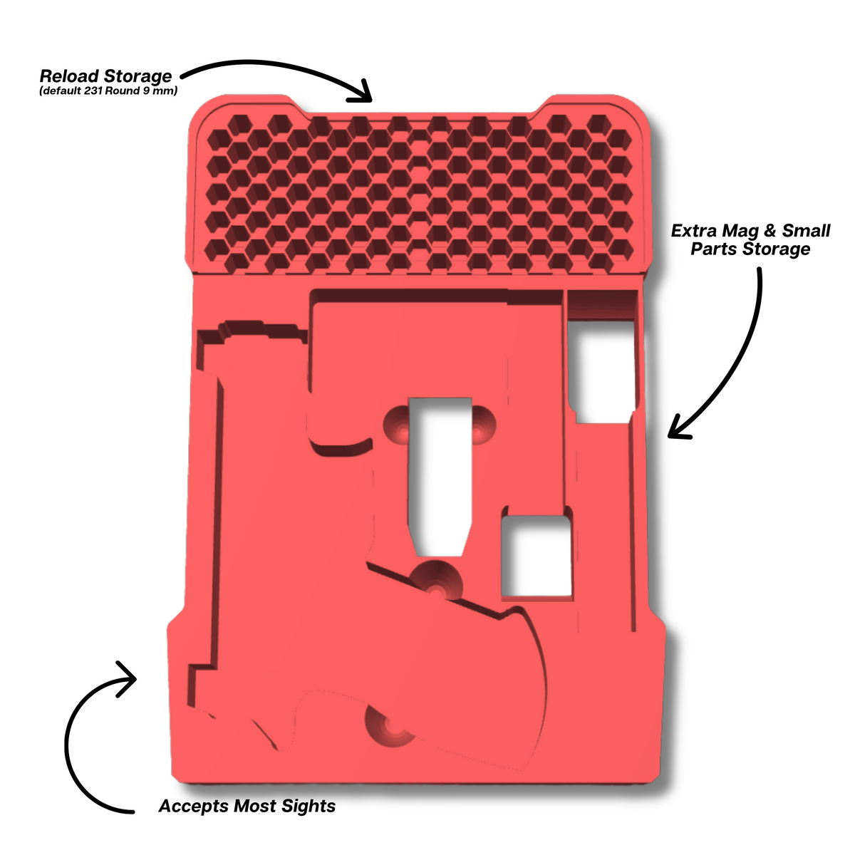 Glock Ranger Pro Insert for Milwaukee PACKOUT Low-Profile Compact Organizer