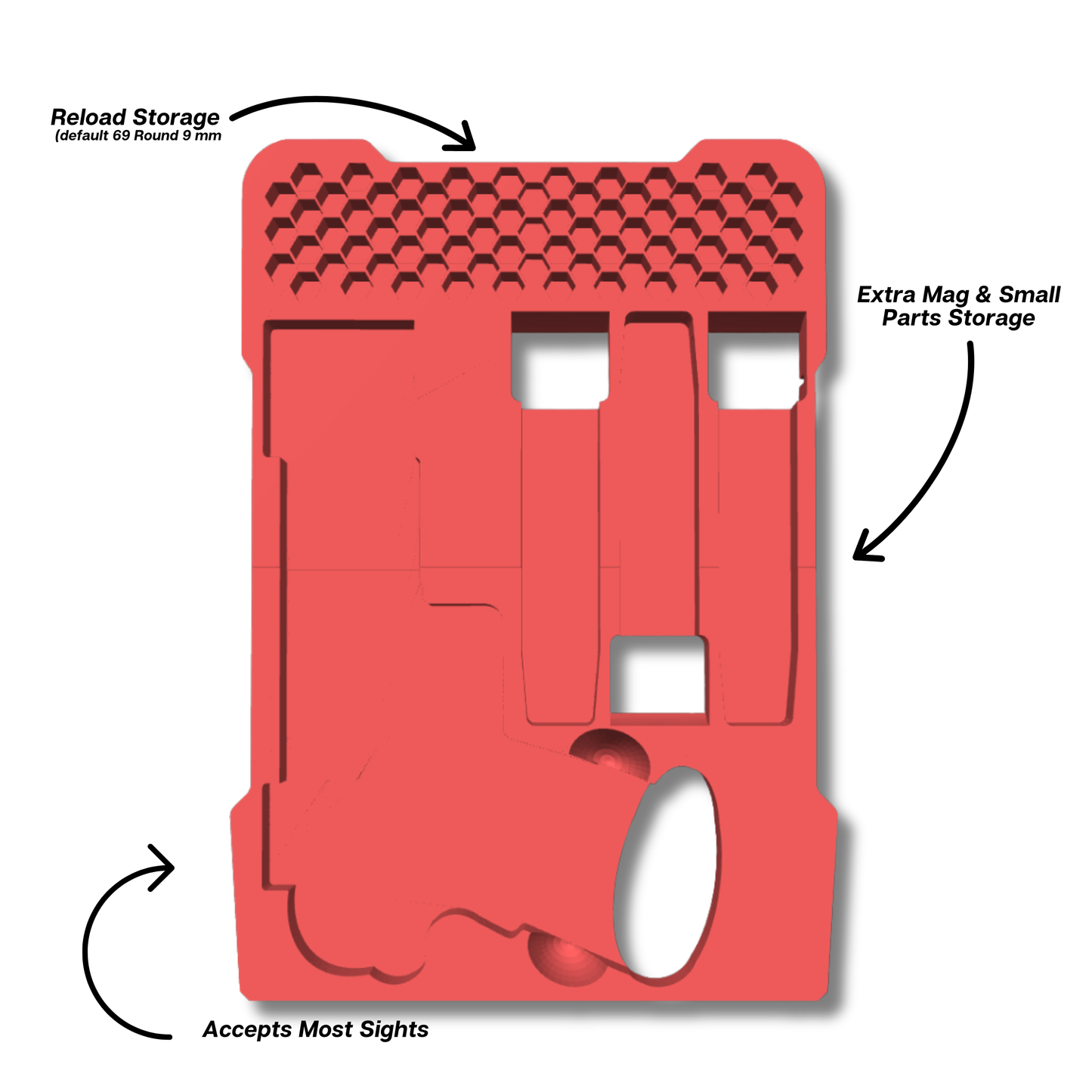 2011 Pistol Insert for Milwaukee PACKOUT Slim Organizer (48-22-8436) – Ranger Pro