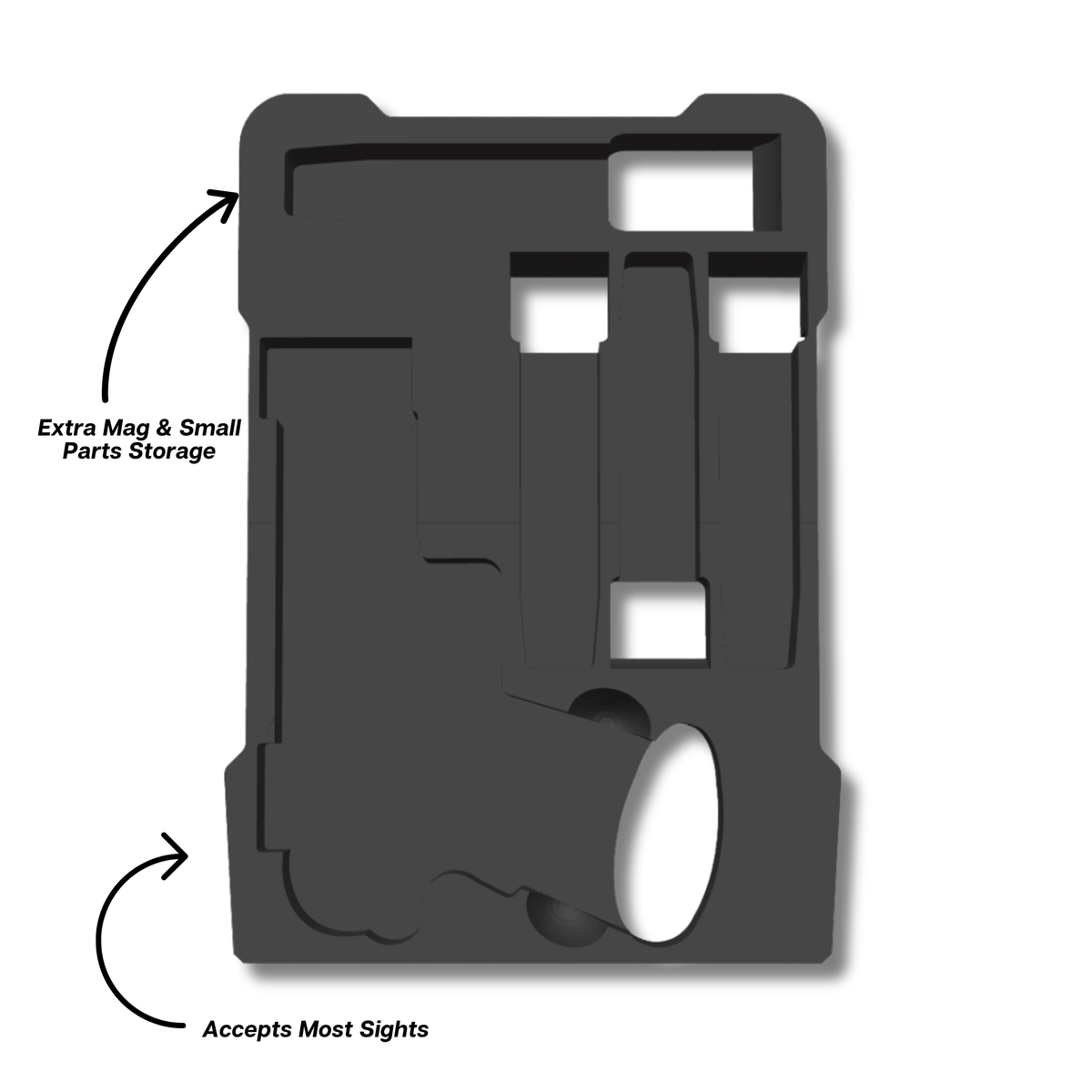 2011 Pistol Insert for Milwaukee PACKOUT Slim Organizer (48-22-8436) – Ranger Pro