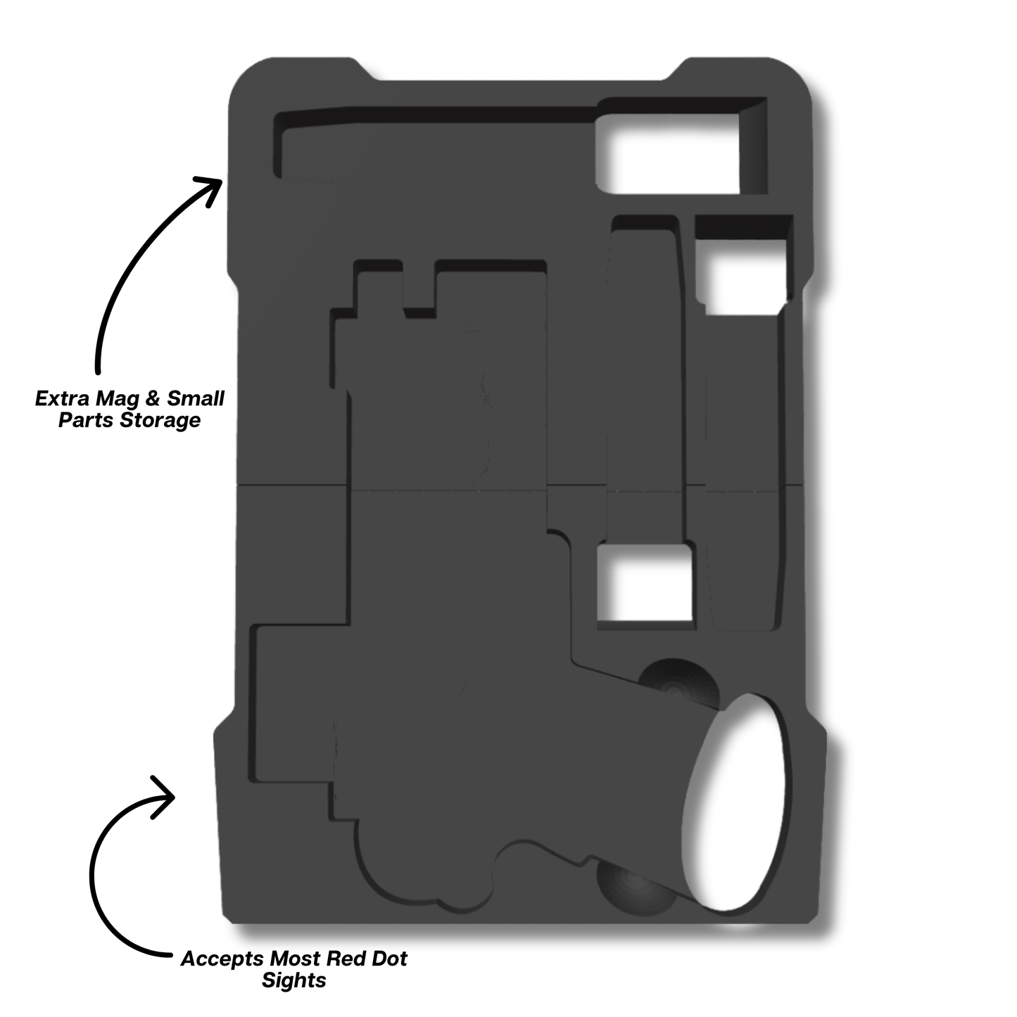 2011 Pistol Insert for Milwaukee PACKOUT Slim Organizer (48-22-8436) – Ranger Pro