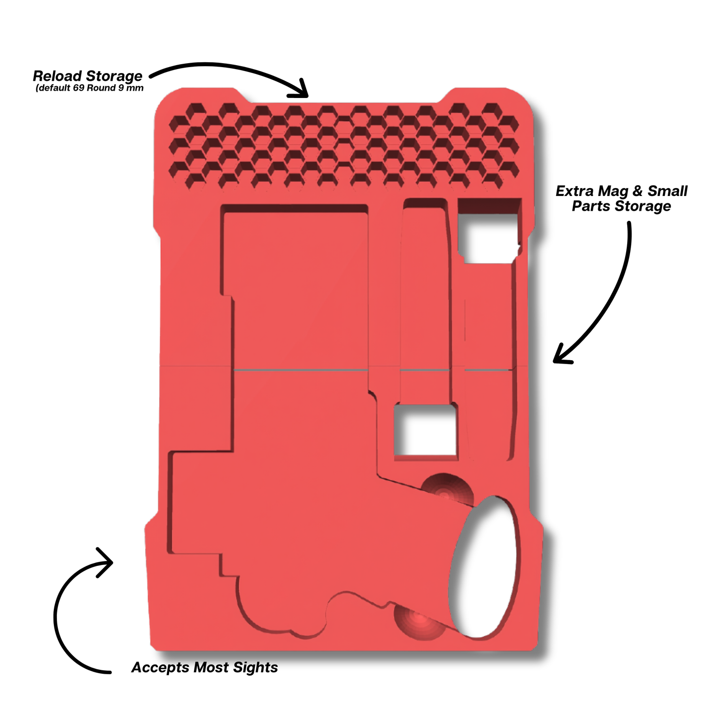 2011 Pistol Insert for Milwaukee PACKOUT Slim Organizer (48-22-8436) – Ranger Pro