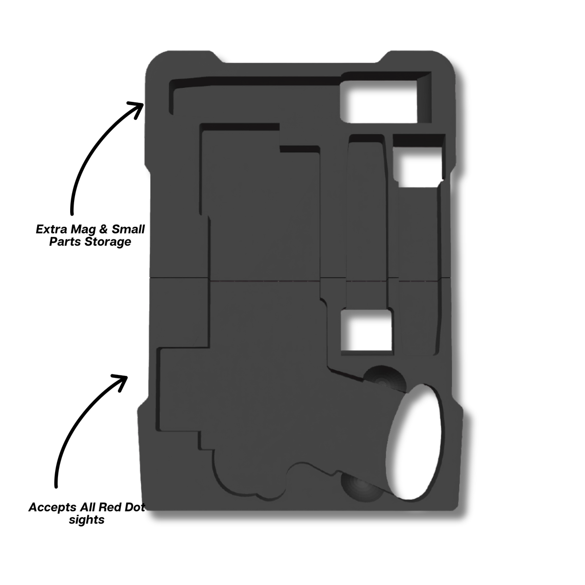 2011 Pistol Insert for Milwaukee PACKOUT Slim Organizer (48-22-8436) – Ranger Pro