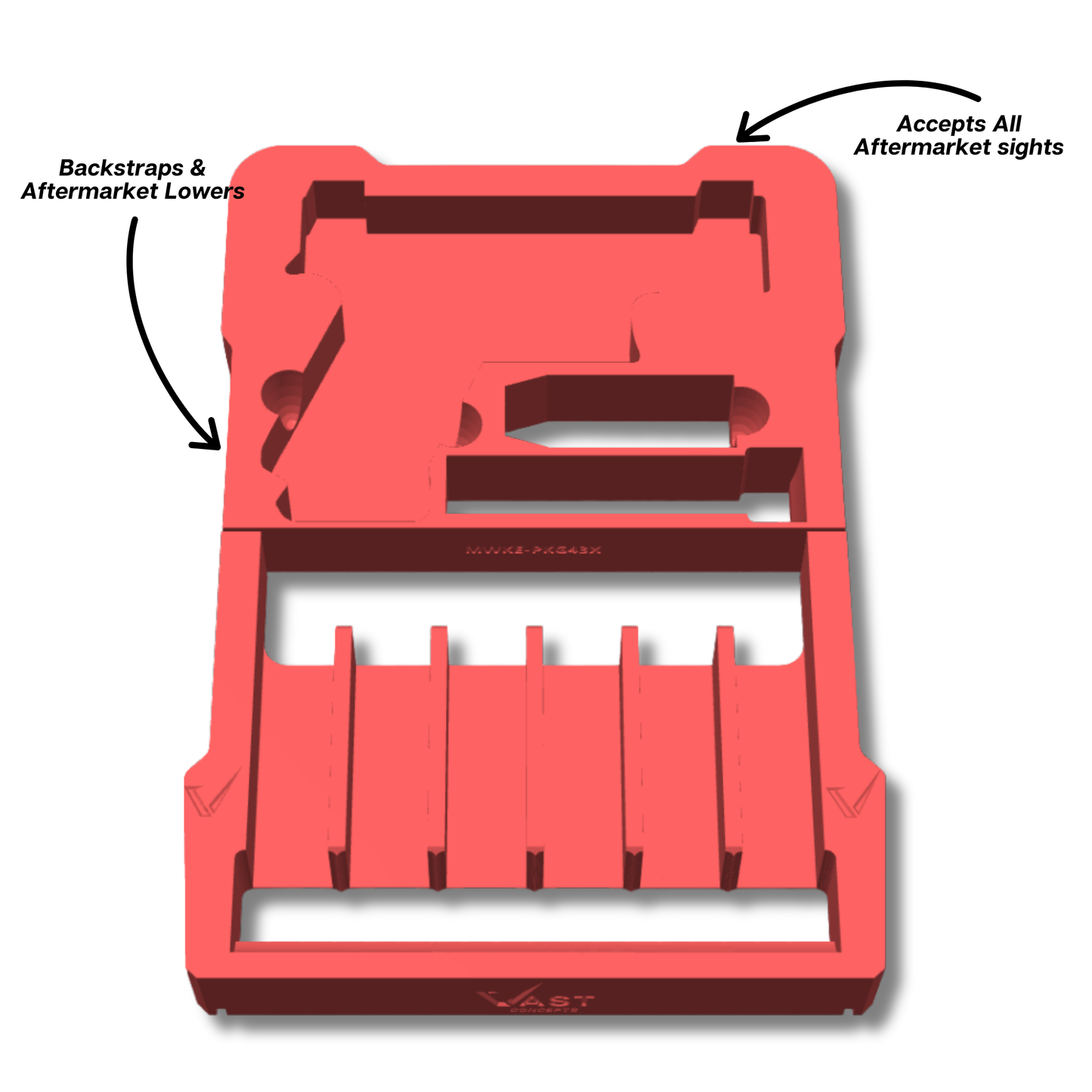 Glock Ranger Pro Insert for Milwaukee PACKOUT Low-Profile Compact Organizer