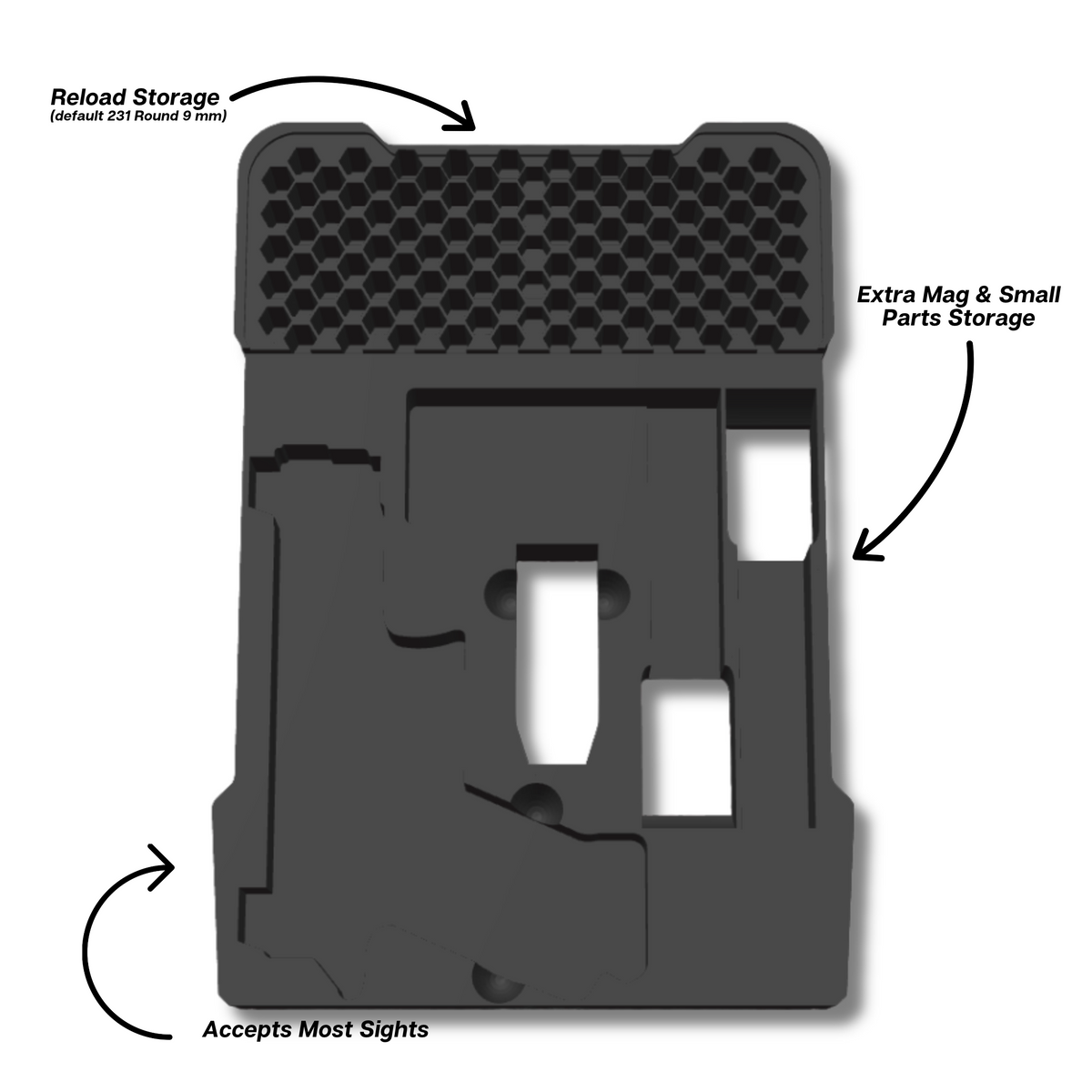 Glock Ranger Pro Insert for Milwaukee PACKOUT Low-Profile Compact Organizer